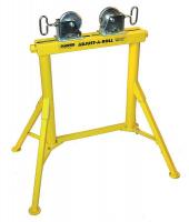 19F628 Pipe Stand, SS Wheel, 36 In, 2000 Lb Cap