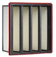 19F677 V Bank Air Filter, 12 In. H, 24 In. W