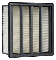 19F678 V Bank Air Filter, 24 In. H, 24 In. W