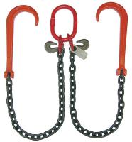 19F828 Chain Sling, V-Chain, WLL 12000 lb., 5 ft.