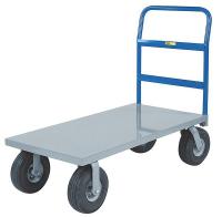 19G872 Platform Truck, 60x24, Pneumatic Wheels