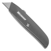 19G952 Utility Knife, Retractable, 5-7/8 In, Black