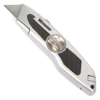 19G961 Utility Knife, Retractable, 6-1/4 In, Zinc