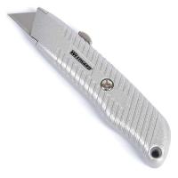 19G963 Utility Knife, Retractable, 5-7/8In, Silver