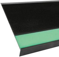 19H419 Stair Tread, Blk with PLFrnt, Alum, 4 ft. W