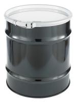 19K306 Drum, Open Head, 8 Gal, Black, With Lining