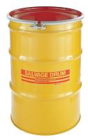 19K316 Drum, Open Head, 55 Gal, Yellow, w/Bolt Ring