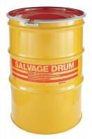 19K317 Drum, Open Head, 85 Gal, Yellow, w/Bolt Ring