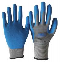 19K971 Coated Gloves, L, Gray/Blue, PR