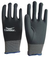 19K983 Coated Gloves, XL, Gray/Black, PR
