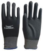 19K998 Coated Gloves, XL, Gray/Black, PR