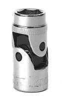 19L591 Universal Socket, Flex, 3/8 Dr, 6 Pt, 12mm