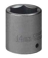 19L641 Impact Socket, Std, 1/4 In Dr, 6 Pt, 14mm