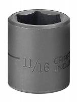 19L649 Impact Socket, Std, 3/8 Dr, 6 Pt, 11/16 In