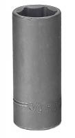 19L669 Impact Socket, Deep, 3/8 In Dr, 6 Pt, 3/4 In