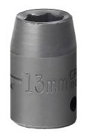 19L698 Impact Socket, Std, 1/2 In Dr, 6 Pt, 13mm