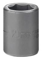 19L706 Impact Socket, Std, 1/2 In Dr, 6 Pt, 21mm