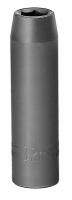19L711 Impact Socket, Deep, 1/2 In Dr, 6 Pt, 12mm