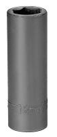 19L717 Impact Socket, Deep, 1/2 In Dr, 6 Pt, 18mm