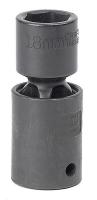 19L737 Impact Socket, 1/2 In Dr, 6 Pt, 18mm