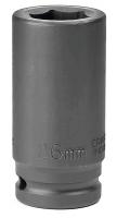 19L785 Impact Socket, Deep, 3/4 In Dr, 6 Pt, 26mm