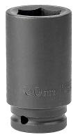 19L787 Impact Socket, Deep, 3/4 In Dr, 6 Pt, 30mm