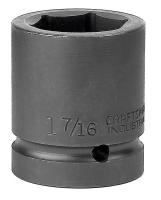 19L807 Impact Socket, Std, 1 In Dr, 6 Pt, 1-7/16 In