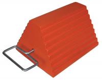 19P541 Wheel Chock, Rubber, W 9-1/4 In, H 6 In