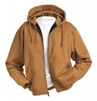 19T020 Hooded Sweatshirt, Saddle, Cotton/PET, L
