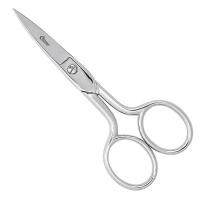 19T040 Scissors, 4 In, Curved, Pointed, Silver, Stl