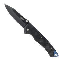 19T059 Folding Knife, Clip Point, 2-1/2 In, Black