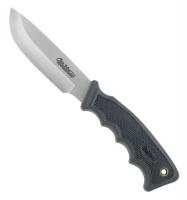 19T073 Fixed Blade Knife, DropPoint, 4-1/4 In, Blk