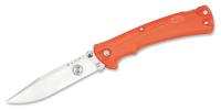 19T214 Folding Knife, Fine, Safety Orange, 3-5/8In