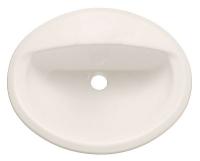 19T387 Lavatory Sink, Countertop, 16x10, Linen