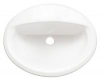19T389 Lavatory Sink, Countertop, 16x10, White