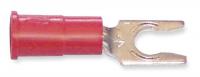 1A084 Fork Terminal, Red, 22 to 18 AWG, PK100
