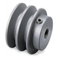 1A270 V-Belt Pulley, 2.55 In OD, 1/2 Bore, 2GRV