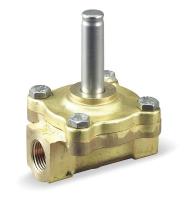 4A696 Solenoid Valve Less Coil, 3/4 In, NC, Brass