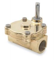1A579 Solenoid Valve Less Coil, 1 In, NC, Brass