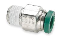 1AAF1 Male Connector, NP Brass, 3/8 In, PK 10