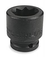 1ACP5 Impact Socket, 3/4 Dr, 15/16 In, 8 Pt