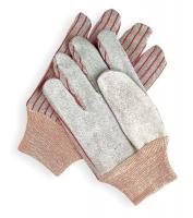 1AD97 Leather Gloves, Red Striped, L, PR