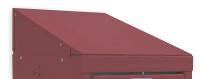 1AEL8 Locker Slope Top, W 12, D 12, H 4, Maroon