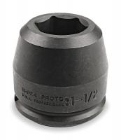 1AFW7 Impact Socket, 1 1/2Dr, 2 5/16In, 6Pt