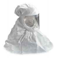 1AGD7 Double Bib Hood, Universal, White, PK 3