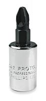 1AH93 Screwdriver Socket, 3/8Dr, #2 Phillips