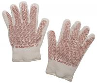 1AHE9 Steam Resist. Gloves, Wht/Rust, Univ., PR