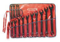 1AKN0 Combo Wrench Set, Black, 3/8-1-1/4 in, 14Pc