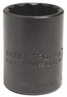 1AM91 Socket, 1/2 Dr, 5/8 In, 12 Pt, Black
