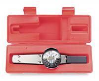 4JW71 Dial Torque Wrench, 75 in.-lb., 1/4Dr, Cert